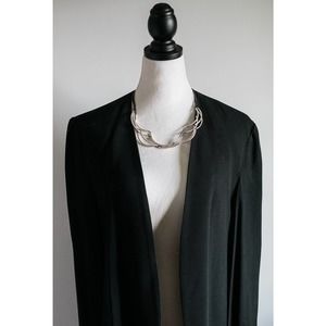 Preowned Lizzy James Leather and Silver 20 inch Cord Necklace